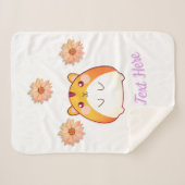 Niedlich Kawaii Hamster Custom Sherpadecke (Vorderseite (Horizontal))