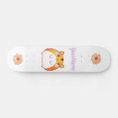 Niedlich Kawaii Hamster Custom Skateboard (Horizontal)