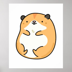 Niedlich Kawaii Hamster Poster