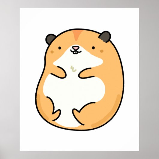 Niedlich Kawaii Hamster Poster (Vorne)