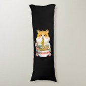 Niedlich Kawaii Hamster Ramen Anime Seitenschläferkissen (Vorderseite Vertikal)