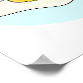 Niedlich Kawaii Happy Egg Yolk Poster (Ecke)