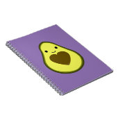 Niedlich Kawaii Happy Liebe Avocado Notizblock (Rechte Seite)