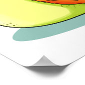 Niedlich Kawaii Happy Snail Poster (Ecke)