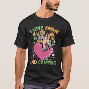 Niedlich Kawaii Heart Girl - I Liebe Anime and Cam T-Shirt