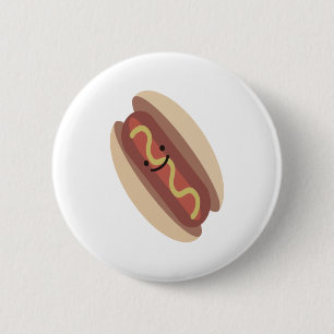Niedlich Kawaii Hot Dog Button