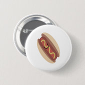 Niedlich Kawaii Hot Dog Button (Vorne & Hinten)