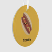 Niedlich Kawaii Hot Dog Ornament (Vorderseite)