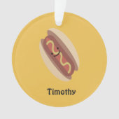 Niedlich Kawaii Hot Dog Ornament (Vorderseite)