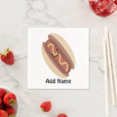 Niedlich Kawaii Hot Dog Serviette (Beispiel)