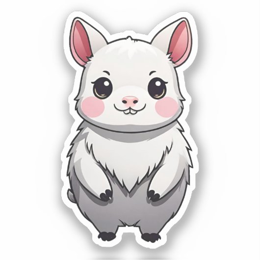 Niedlich Kawaii Inspiriert 6 - Capybara Sticker (Vorderseite)