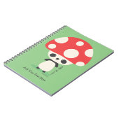 Niedlich Kawaii Japanisch Kinoko Mushroom Panda Notizblock (Linke Seite)