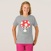 Niedlich Kawaii Japanisch Kinoko Mushroom Panda T-Shirt (Vorne ganz)