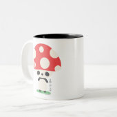 Niedlich Kawaii Japanisch Kinoko Mushroom Panda Zweifarbige Tasse (Vorderseite Links)