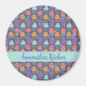 Niedlich Kawaii Jellyfish Personalisiert Magnet (Vorne)