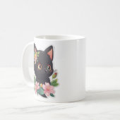 Niedlich kawaii Jiji Kaffeetasse (Vorderseite Links)