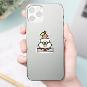 Niedlich Kawaii Kagami Mochi Aufkleber (Telefon)