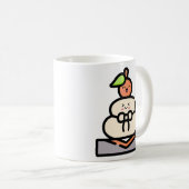 Niedlich Kawaii Kagami Mochi Kaffeetasse (VorderseiteRechts)