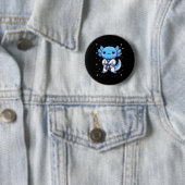 Niedlich Kawaii Karate Axolotl Martial Arts Button (Beispiel)