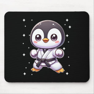 Niedlich Kawaii Karate Penguin Kampfkunst 1 Mousepad