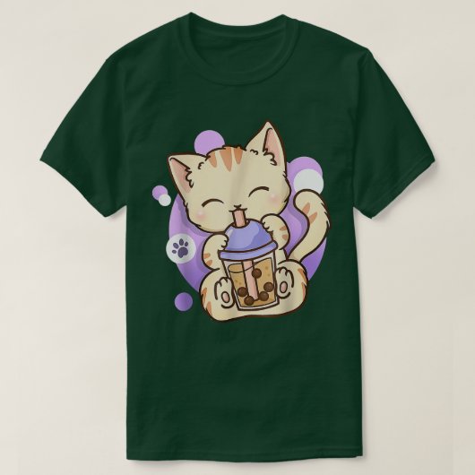 Niedlich Kawaii Katze Boba Blubble Milk Tee Anime (Design vorne)