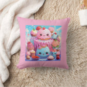 Niedlich Kawaii. Kissen (Decke)