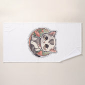 Niedlich Kawaii Kitten Badehandtuch (Badehandtuch)