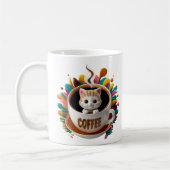 Niedlich Kawaii Kitten im Coffee Cup Kaffeetasse (Links)