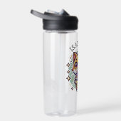 Niedlich Kawaii Kitten mit Bubble Tee Personalisie Trinkflasche (Rechts)