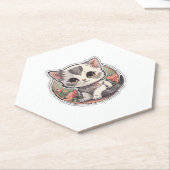 Niedlich Kawaii Kitten Untersetzer (angewinkelt)