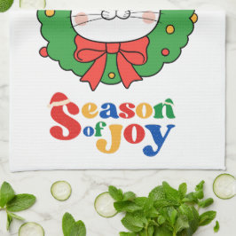 Niedlich Kawaii Kitty Cat Weihnachtszeit der Freud Geschirrtuch