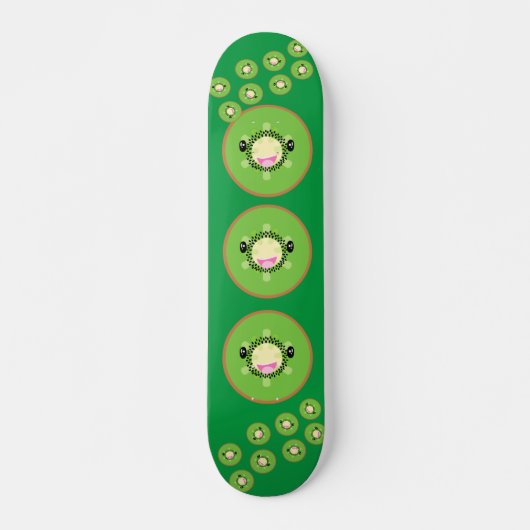 Niedlich Kawaii Kiwi Fruit Skateboard (Vorne)