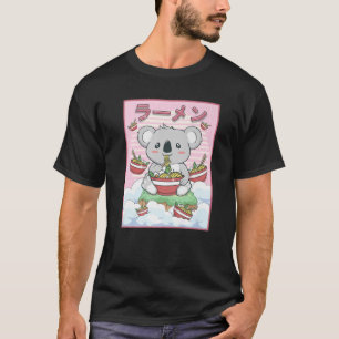 Niedlich Kawaii Koala Bear Ramen Noodles T-Shirt