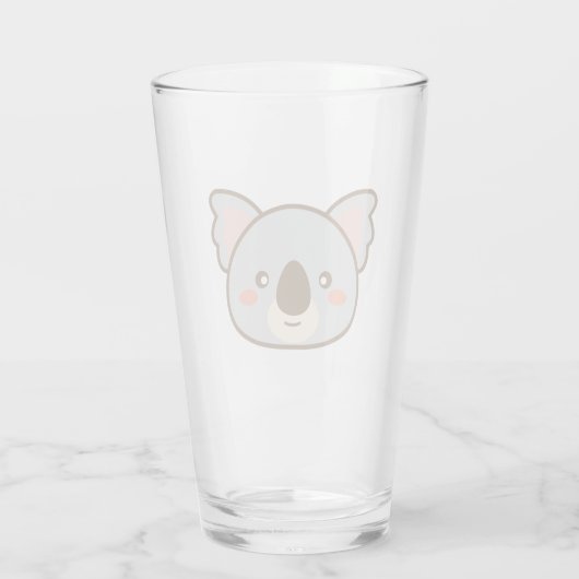 Niedlich Kawaii Koala Glas (Rückseite)