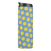 Niedlich Kawaii lächelnd Sonnenmuster Thermosbecher (Nach rechts gedreht)