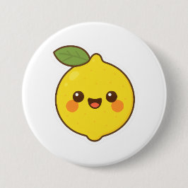 Niedlich Kawaii Lemon Button