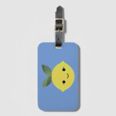 Niedlich Kawaii Lemon Gepäckanhänger (Vorderseite Vertikal)