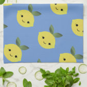 Niedlich Kawaii Lemon Muster Geschirrtuch (Gefaltet)