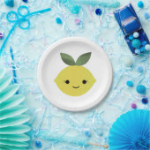 Niedlich Kawaii Lemon Pappteller (Party)