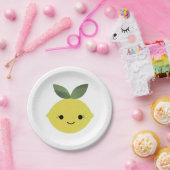 Niedlich Kawaii Lemon Pappteller (Party)
