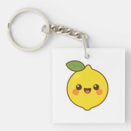 Niedlich Kawaii Lemon Schlüsselanhänger