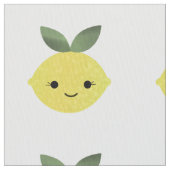 Niedlich Kawaii Lemon Stoff (Nahaufnahme)