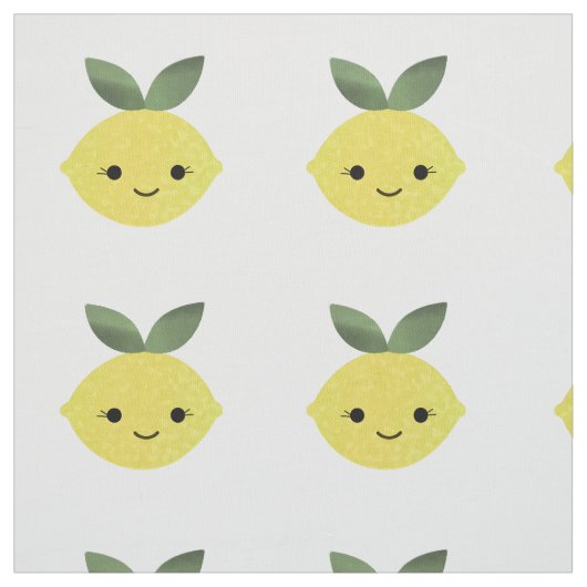 Niedlich Kawaii Lemon Stoff (Muster)