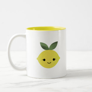 Niedlich Kawaii Lemon Zweifarbige Tasse