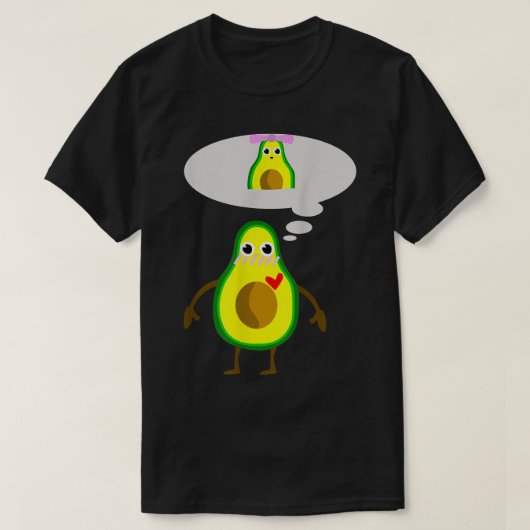 Niedlich Kawaii Liebe Avocado Addict Mania Lover T-Shirt (Design vorne)