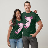Niedlich Kawaii Lila Axolotl Pastel Goth UWU-Gesic T-Shirt (Unisex)