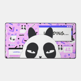 Niedlich Kawaii Lila Panda Bear Schreibtischunterlage