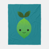 Niedlich Kawaii Limon Fleecedecke (Vorderseite)