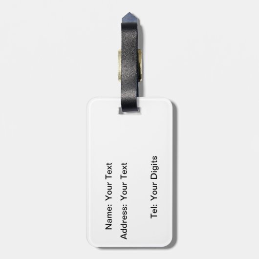 Niedlich Kawaii Limon Gepäckanhänger (Rückseite vertikal)