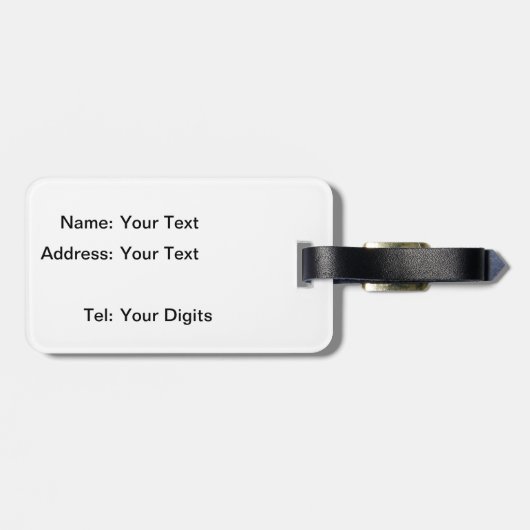 Niedlich Kawaii Limon Gepäckanhänger (Rückseite horizontal)